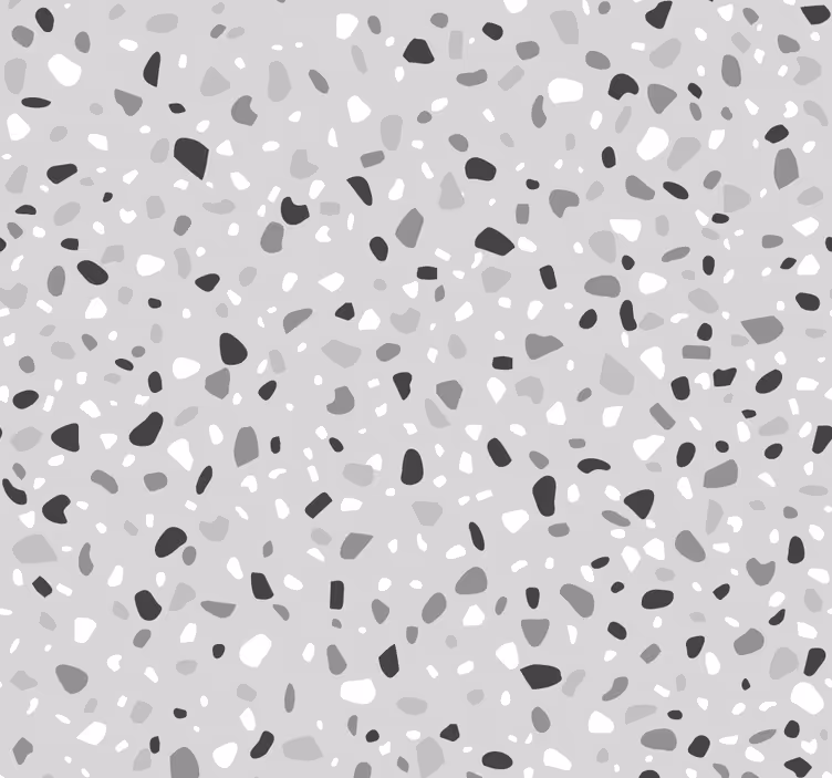 Papier peint imitation pierre Terrazo gris - TenStickers