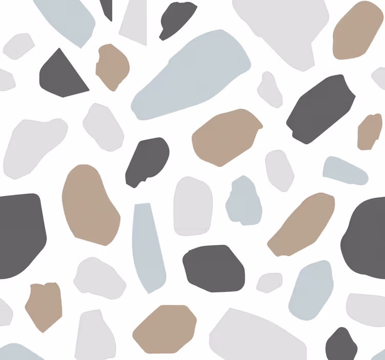 Papier peint pierre terrazo gris - TenStickers