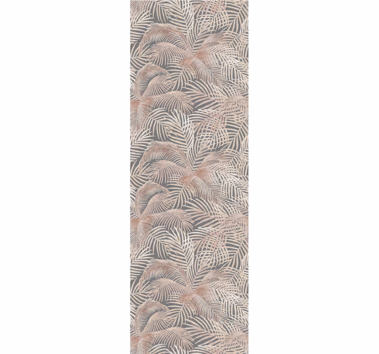 Papier peint moderne Contour des feuilles de palmier - TenStickers