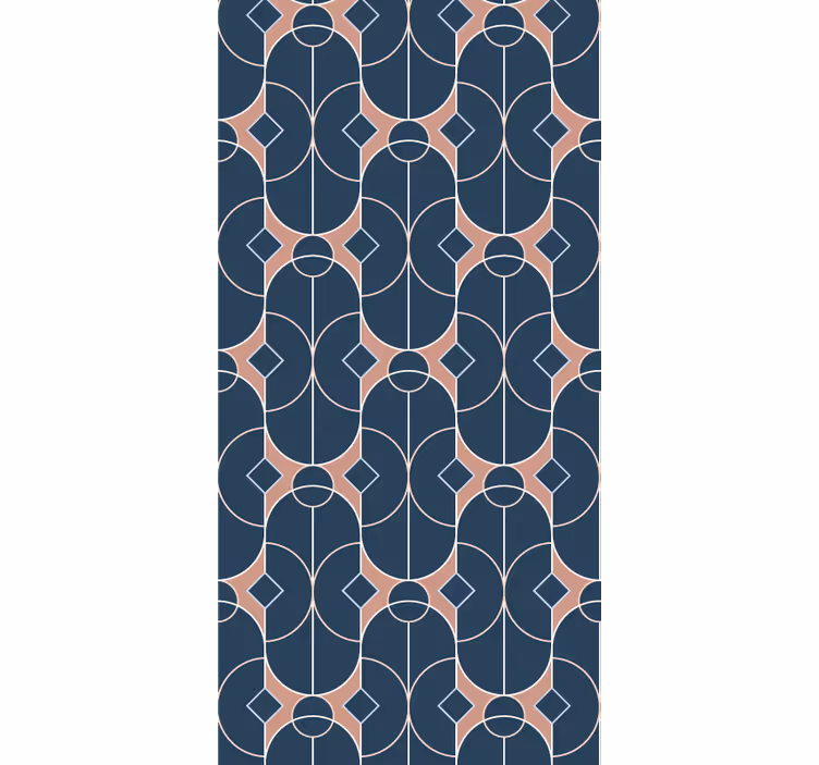Papier peint formes géometriques motif de chaîne géométrique - TenStickers