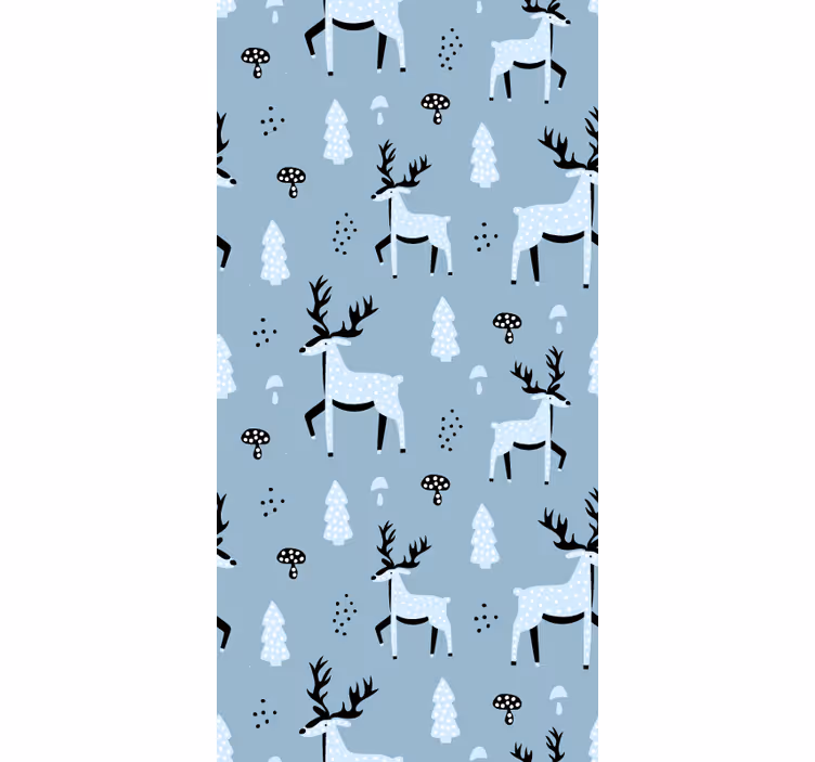 Papier peint animaux conception de modèle de renne - TenStickers