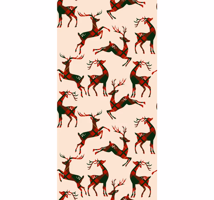 Papier peint animaux Cerfs à motifs - TenStickers