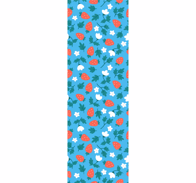 Papier peint nature fleurs de fraisier - TenStickers