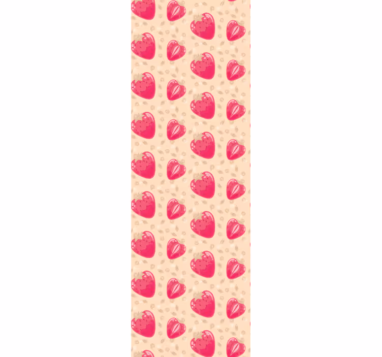 Papier peint cuisine motif de coeurs - TenStickers