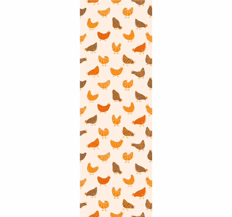 Papier peint animaux motif de poule charmante - TenStickers