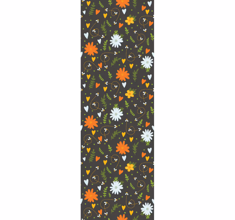 Papier peint floral motif de joie florale - TenStickers
