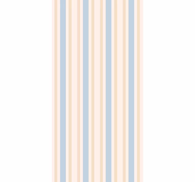 Papier peint ligne verticale Tons beige et bleu - TenStickers