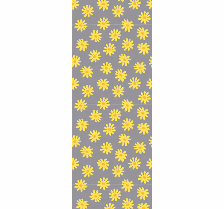 Papier peint floral motif florale du soleil - TenStickers