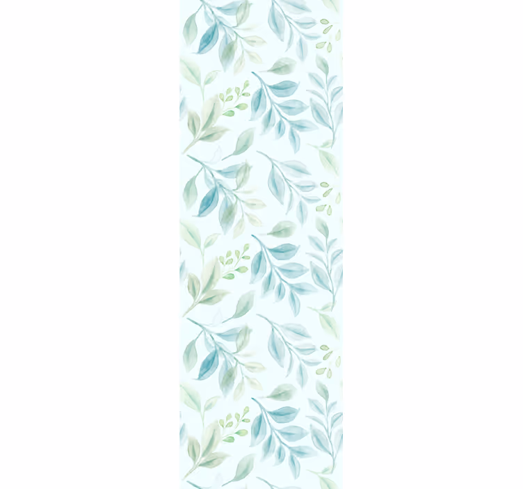 Papier peint nature Feuilles vertes fines - TenStickers