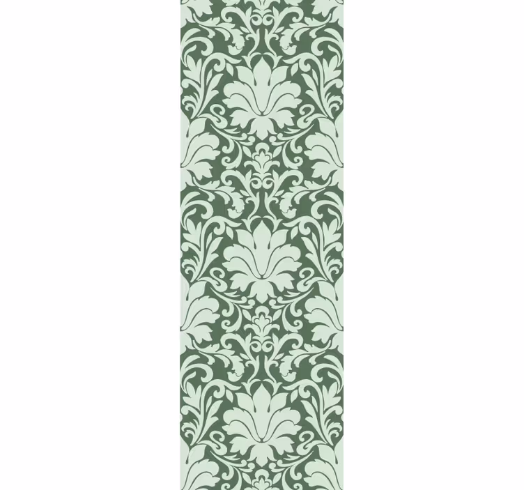 Papier peint design Vert ornemental émeraude - TenStickers