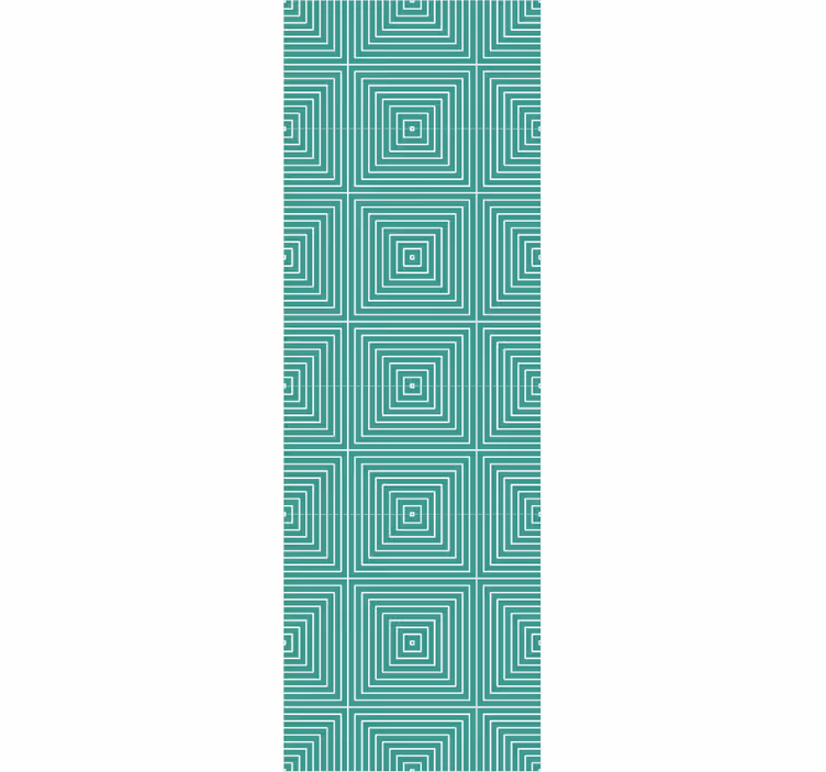 Papier peint formes géometriques motif carré en spirale - TenStickers