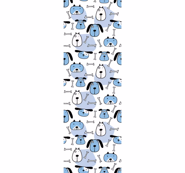 Papier peint chiens motif canin ludique - TenStickers