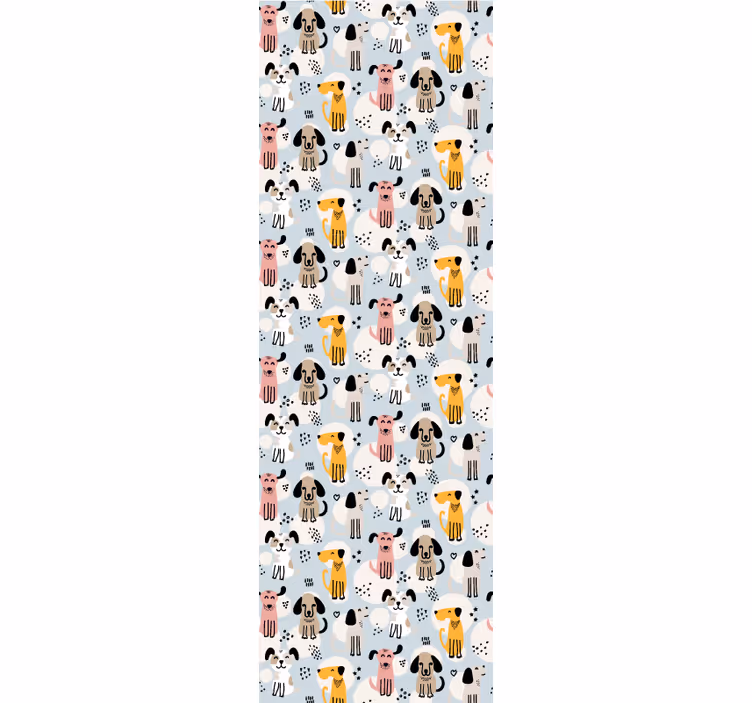 Papier peint chiens jeu de motifs canins - TenStickers