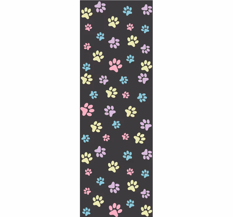 Papier peint chiens motif pattes - TenStickers