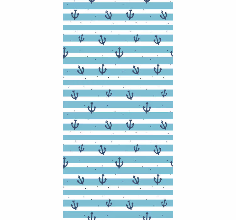 Papier peint rayures motif de rayures maritimes - TenStickers