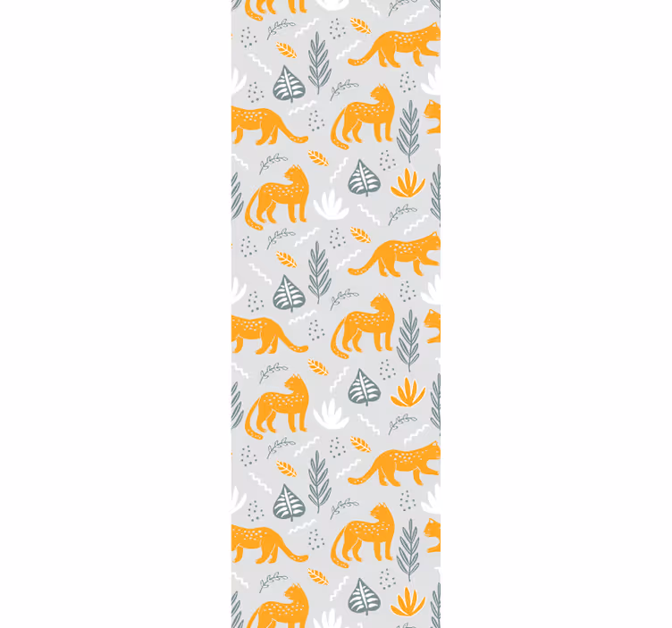 Papier peint chats décor à motifs félins - TenStickers