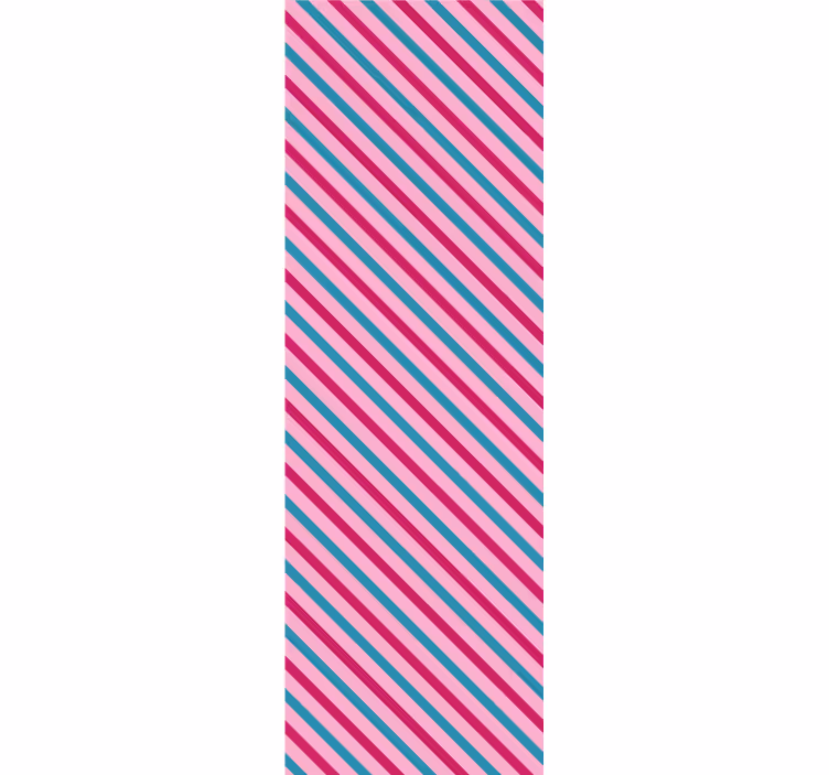 Papier peint lignes horizontales diagonale rayée - TenStickers