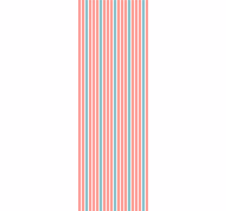 Papier peint lignes horizontales ambiance chambre rayée - TenStickers