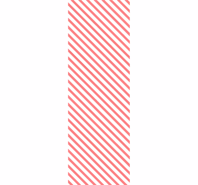 Papier peint lignes horizontales harmonie des rayures bonbon - TenStickers