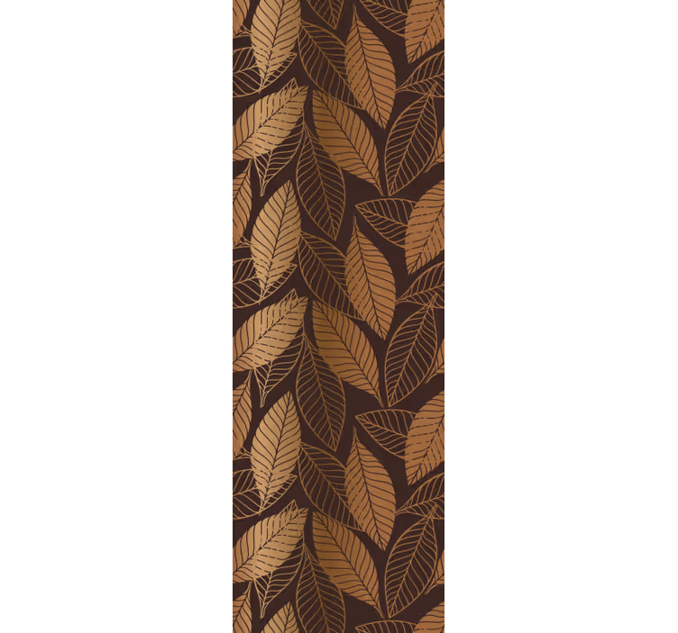 Papier peint feuillage motif de feuille d'automne - TenStickers