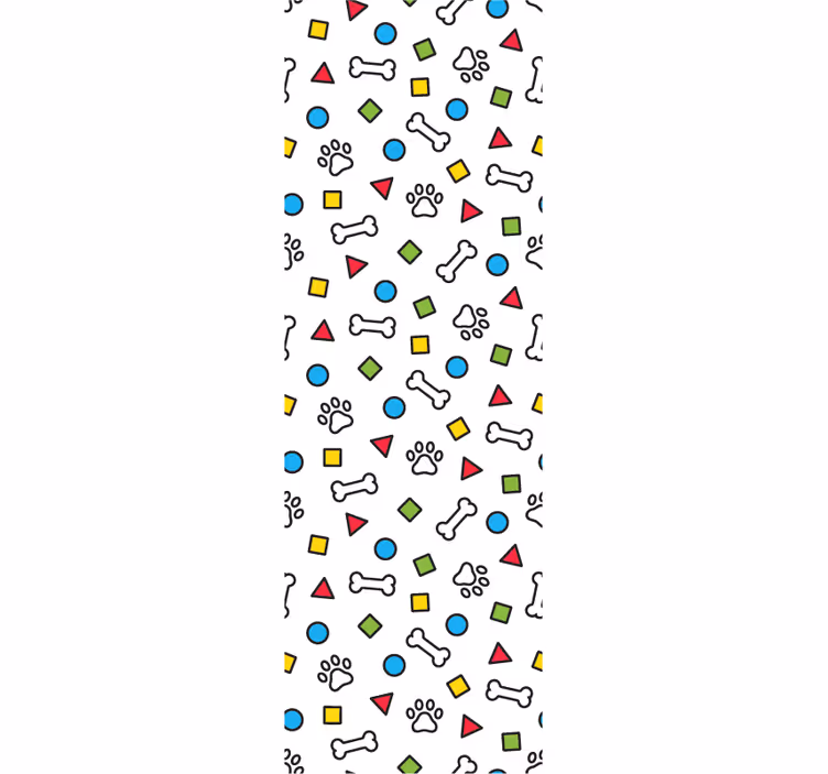 Papier peint chambre  d'empreinte de pied d'os - TenStickers