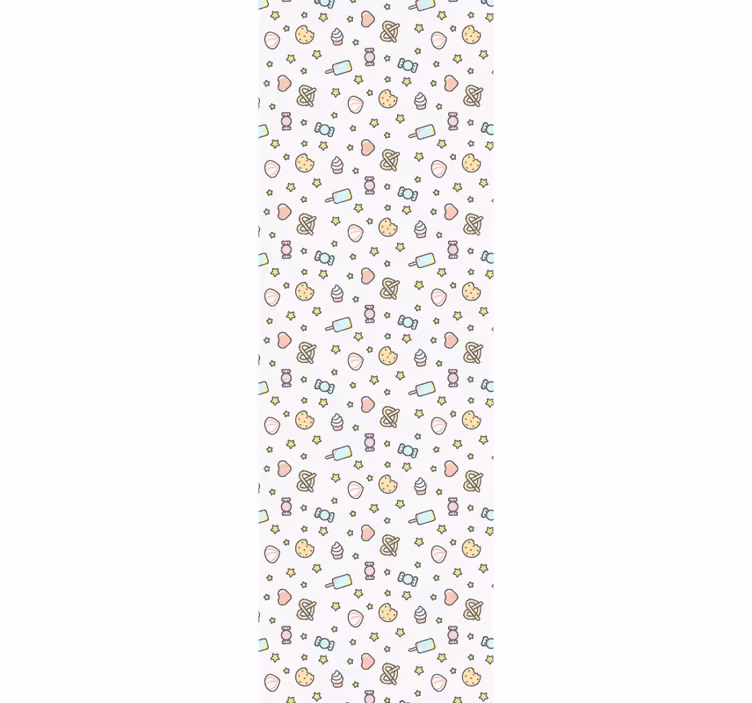 Papier peint chambre bébé motif inspiré des bonbons - TenStickers