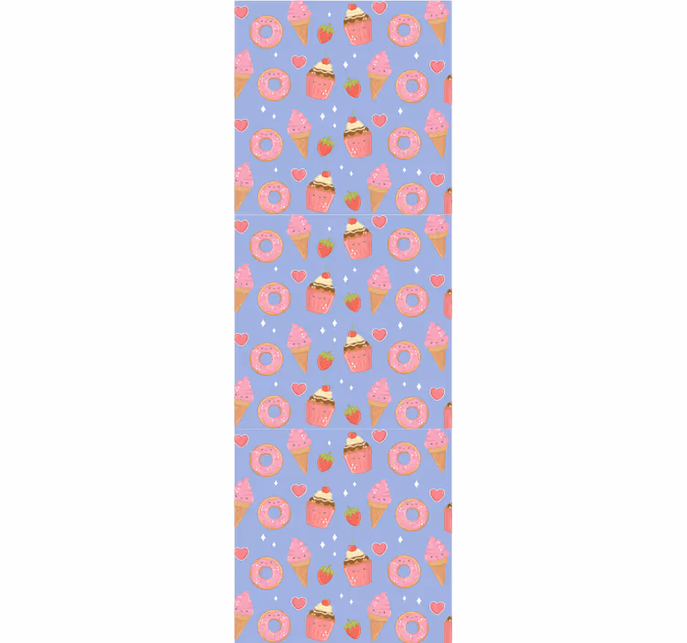 Papier peint chambre bébé modèle de dessert sucré - TenStickers