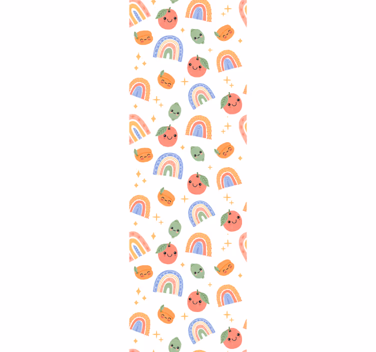Papier peint moderne Fruits de bébés mignons avec visage - TenStickers