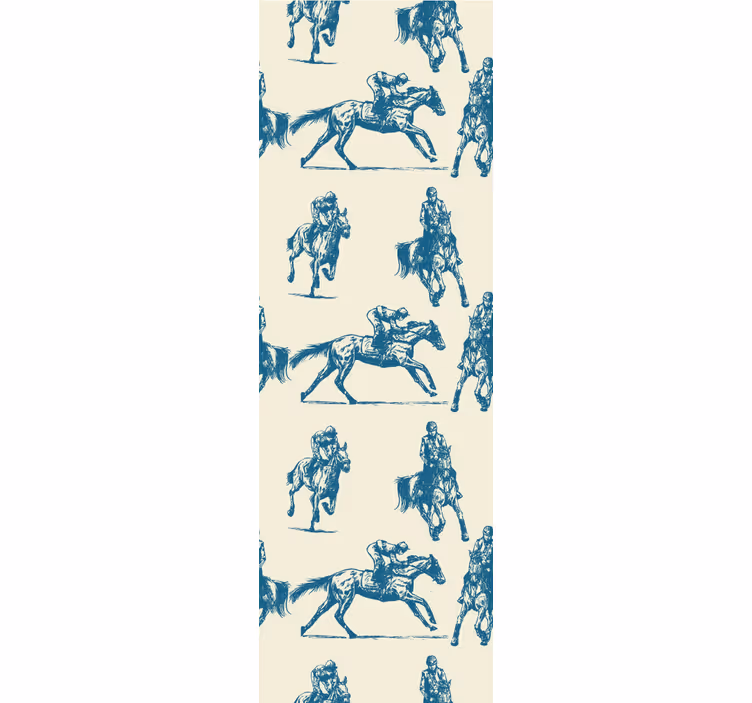 Papier peint chevaux croquis équestres - TenStickers