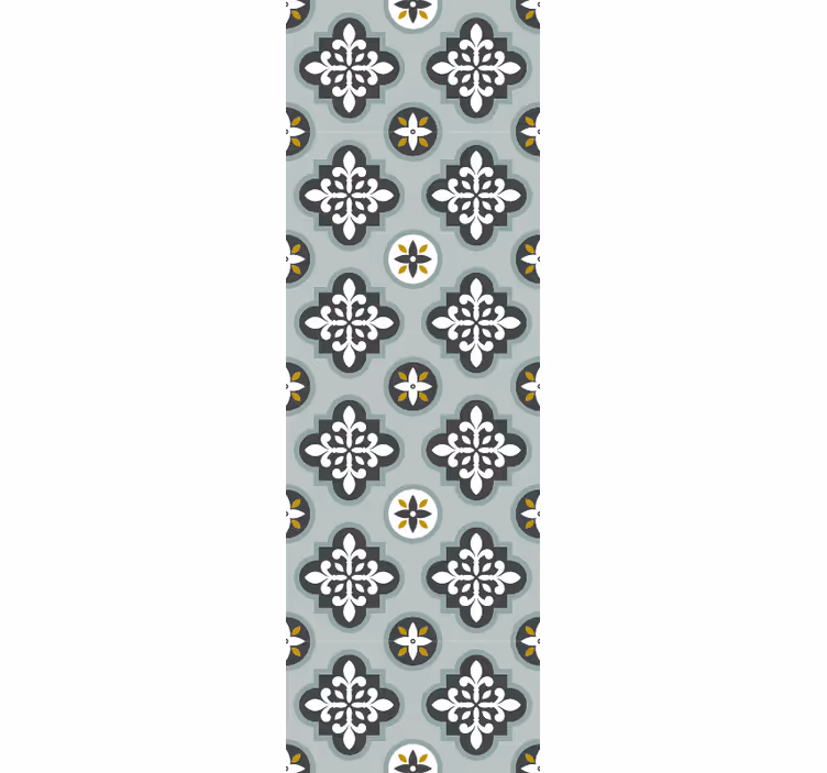 Papier peint ornemental motif fleuri orné - TenStickers
