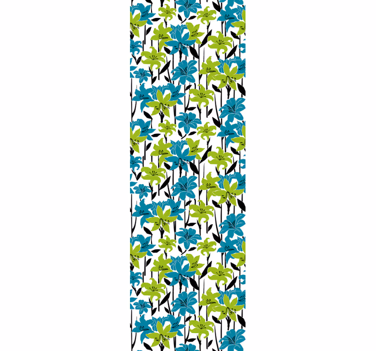 Papier peint floral floraison florale colorée - TenStickers