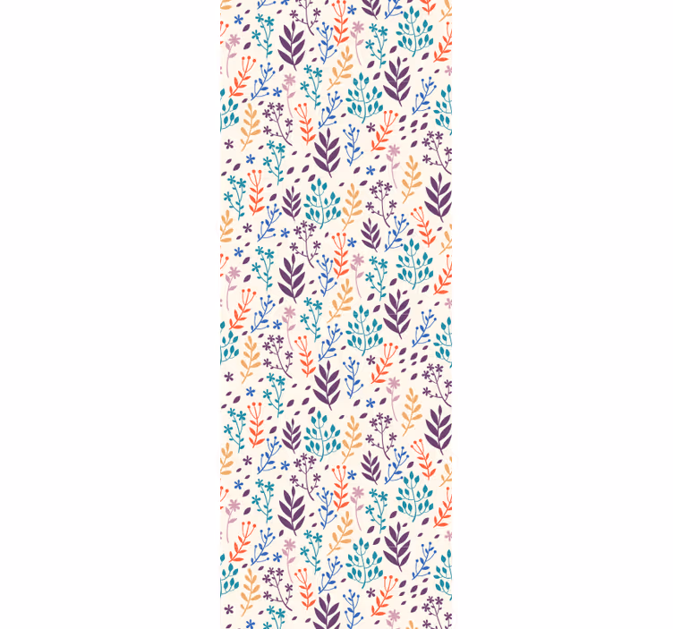 Papier peint feuillage motifs de feuilles d'automne - TenStickers