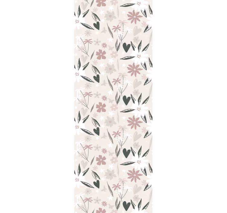 Papier peint fleur Conception de fleurs vintage - TenStickers