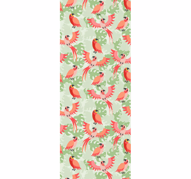 Papier peint oiseaux modèle de perroquet - TenStickers