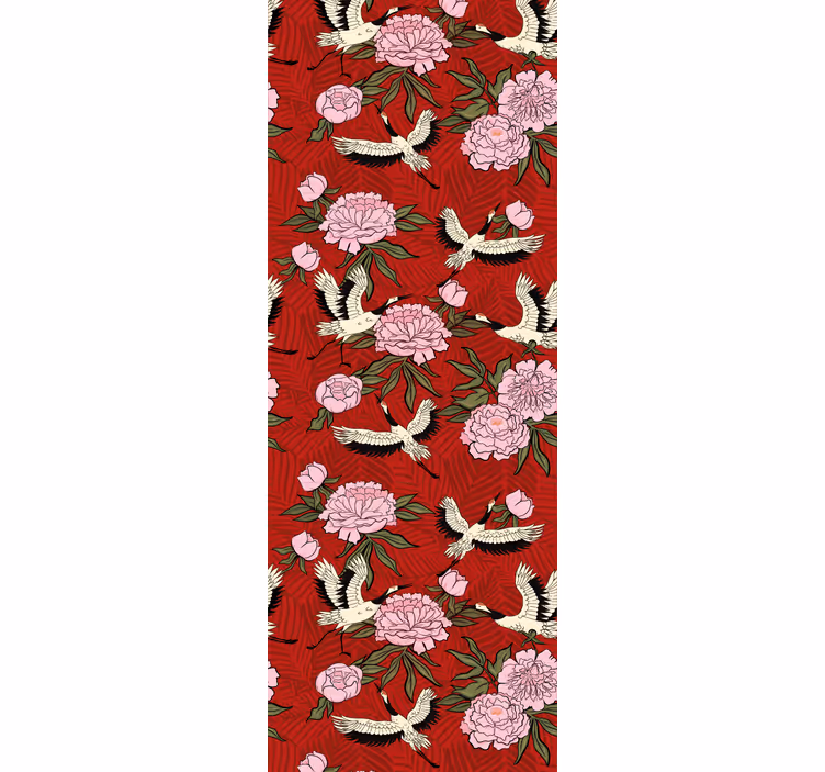 Papier peint ornemental motif fleuri - TenStickers