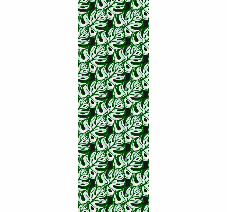 Papier peint feuillage motif vert feuillu - TenStickers