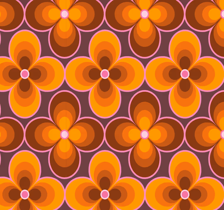 Papier peint formes géometriques éclat floral géométrique - TenStickers