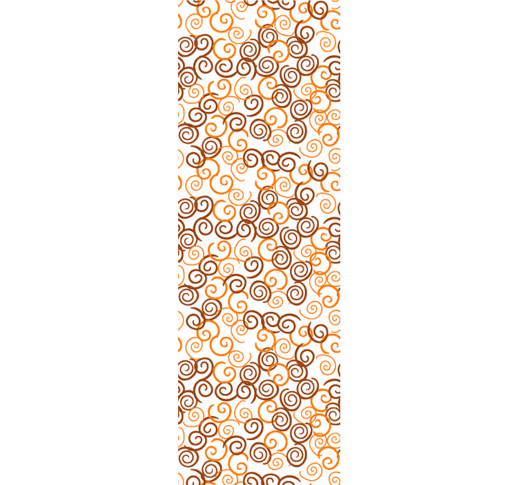 Papier peint géométrique motif de tourbillons en spirale - TenStickers