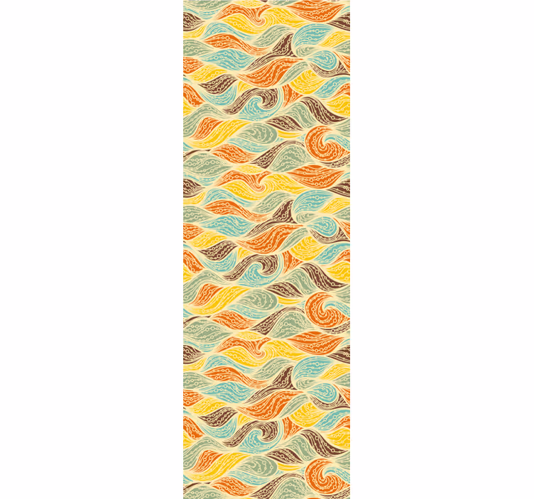 Papier peint vintage Formes triples pop - TenStickers