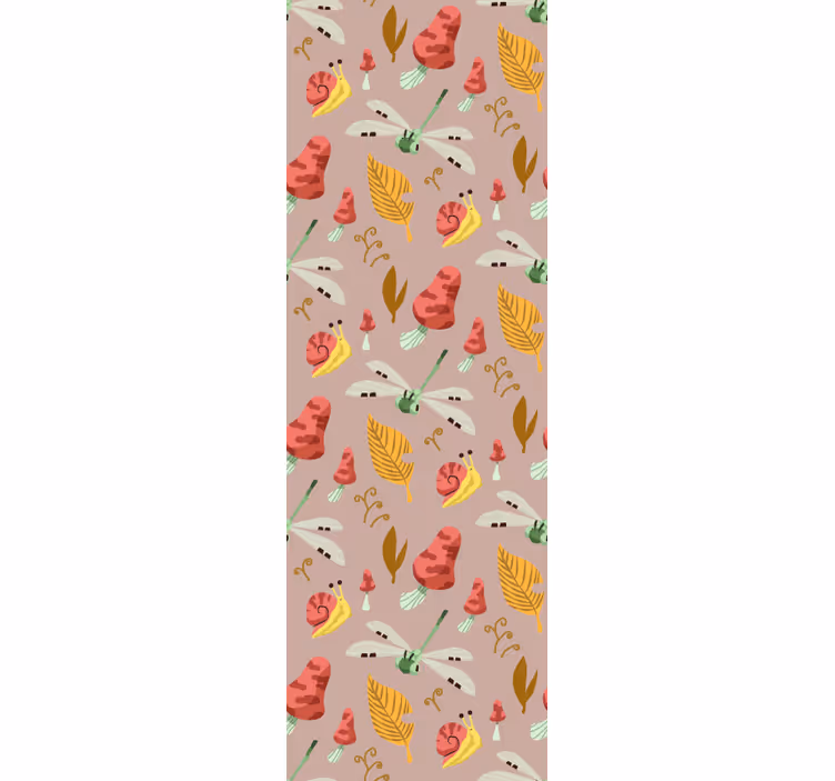 Papier peint art motifs naturels fantaisistes - TenStickers