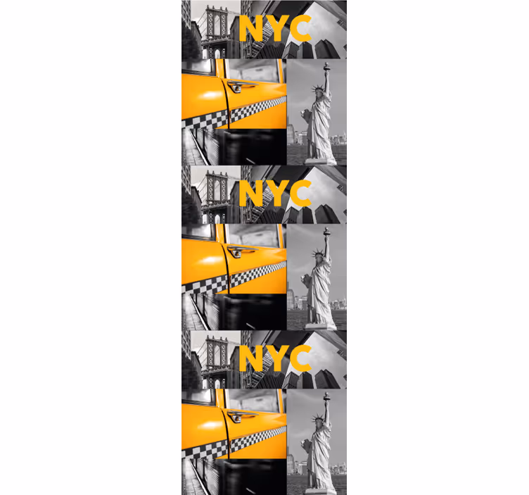 Papier peint pays collage urbain - TenStickers
