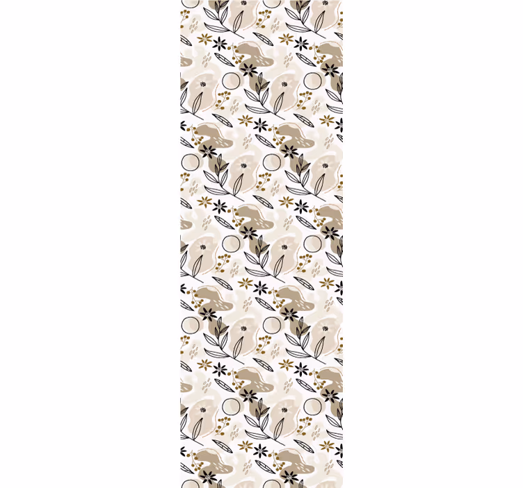 Papier peint feuillage motif faune botanique - TenStickers