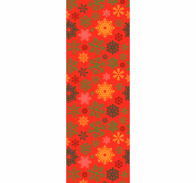 Papier peint Noël motif de flocons de neige festifs - TenStickers