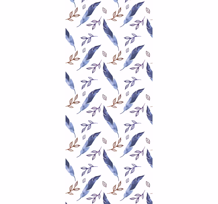 Papier peint floral motif floral en biais - TenStickers