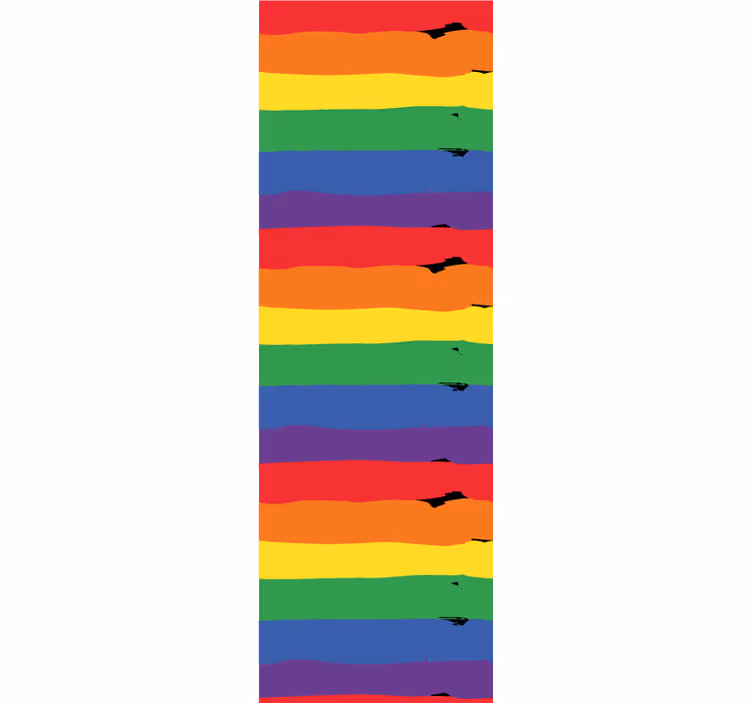 Papier peint rayures fond rayé arc en ciel - TenStickers