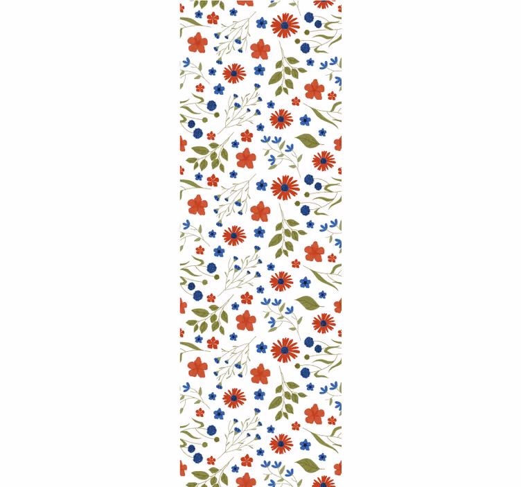 Papier peint floral détail du motif botanique - TenStickers