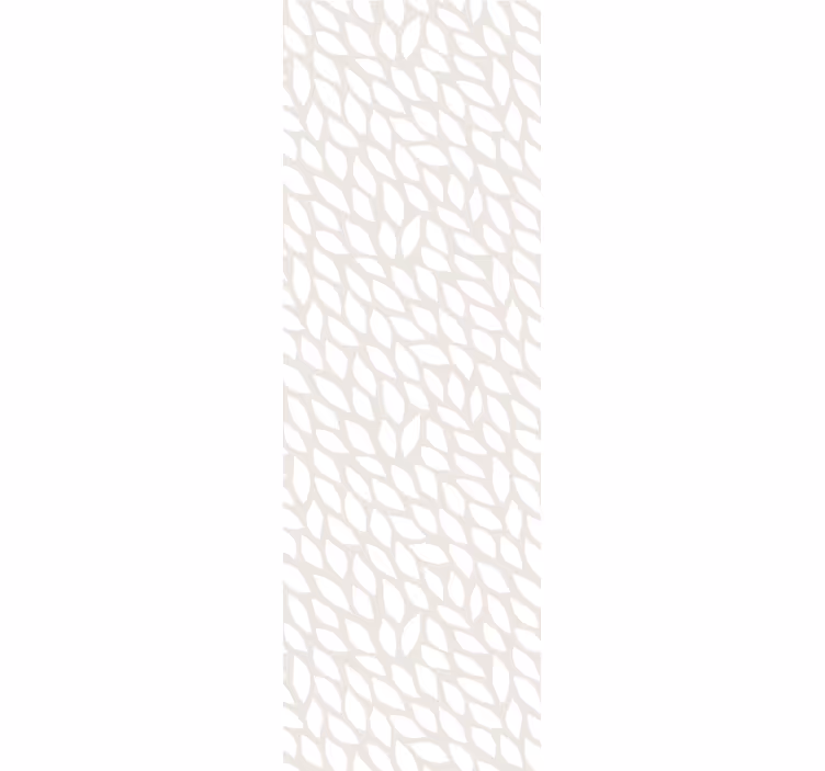 Papier peint moderne Feuilles blanches sur gris - TenStickers