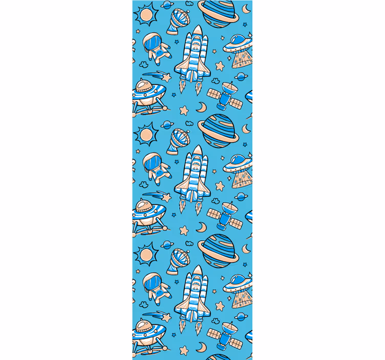 Papier peint chambre enfant exploration spatiale fantasy - TenStickers