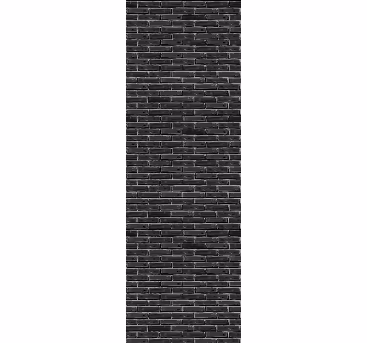 Papier peint rustique  de briques de pierre gris foncé - TenStickers