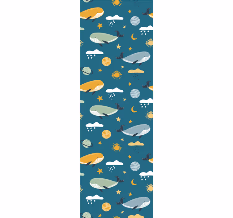 Papier peint étoiles zeppelins célestes - TenStickers